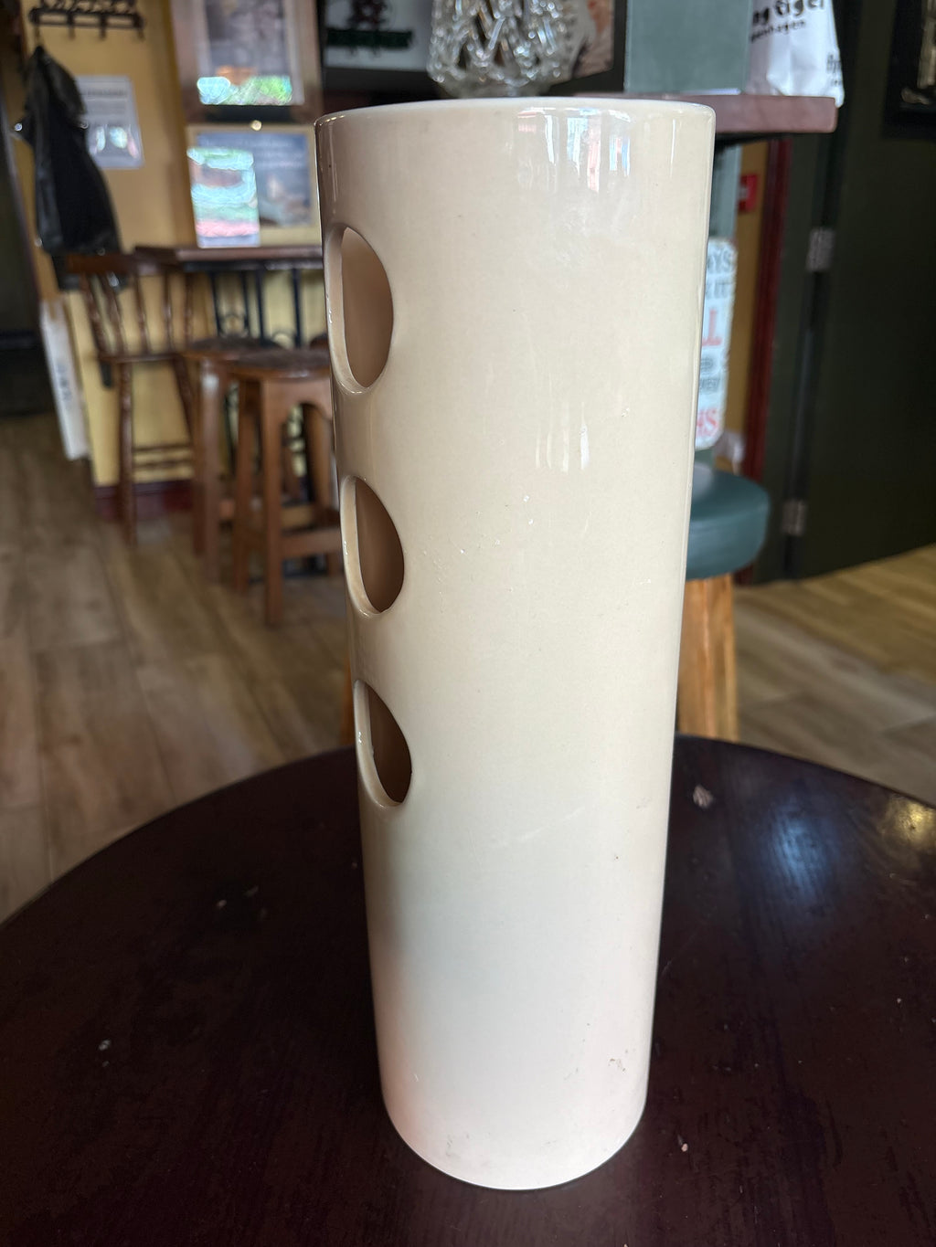 MID CENTURY MODERN CERAMIC SPAGE-AGE UMBERELLA STAND