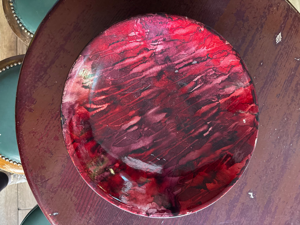 EARLY 20TH CENTURY ROYAL DOULTON FLAMBLE GLAZED BOWL