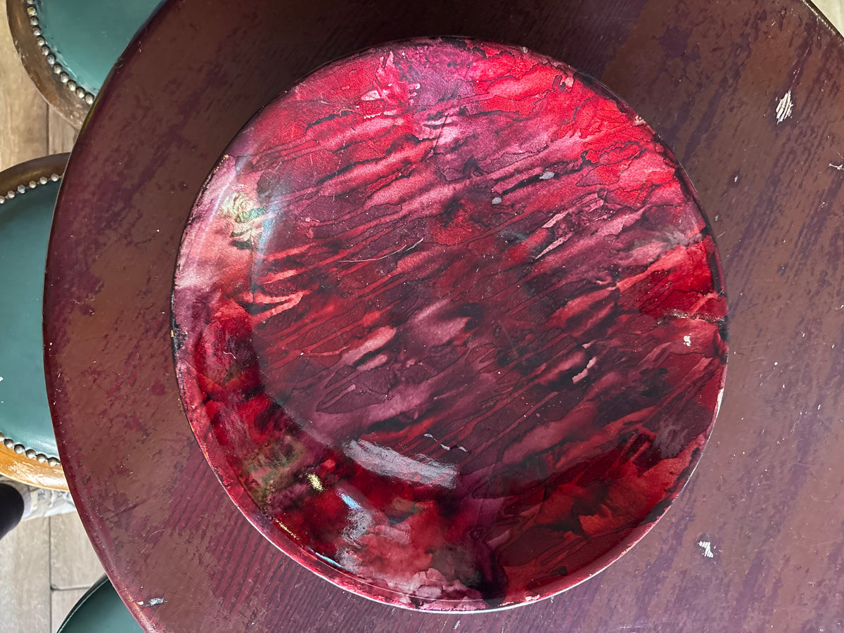 EARLY 20TH CENTURY ROYAL DOULTON FLAMBLE GLAZED BOWL