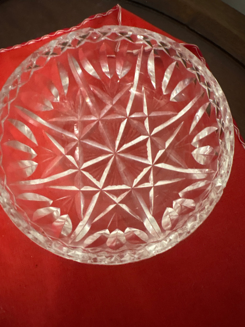WATERFORD CUT CRYSTAL 8-INCH ROUND CENTREPIECE BOWL